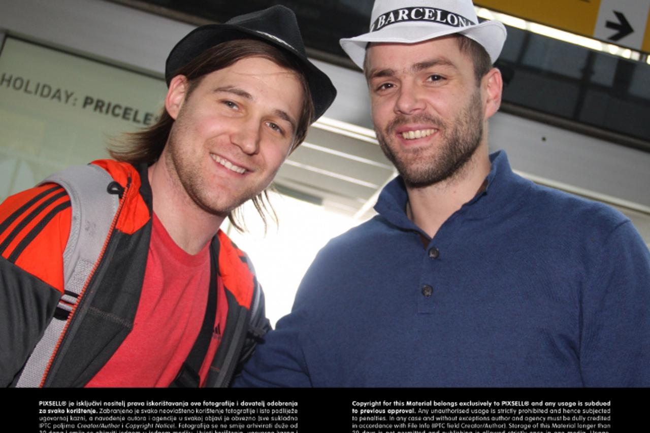 '28.01.2013., Split - Broncani rukometasi Ivan Cupic i Drago Vukovic sletjeli su u zracnu luku. S reprezentacijom su na svjetskom prvenstvu osvojili broncanu medalju. Ivan Cupic.  Photo: Ivana Ivanovi