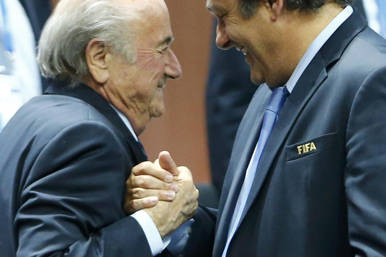 Michel Platini, Sepp Blatter