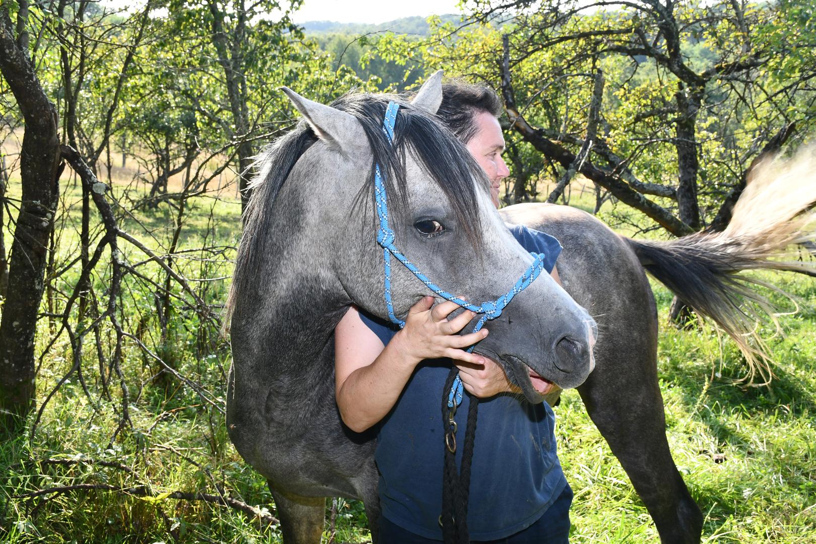 20.07.2023.,Bestrma - Izbor za najbolji OPG - Zlata vrijedan. OPG Anita Zrnic. Obitelj Zrnic - otac Sandro, majka Anita, kcerke Ela i Franka. Photo: Nikola Cutuk/PIXSELL