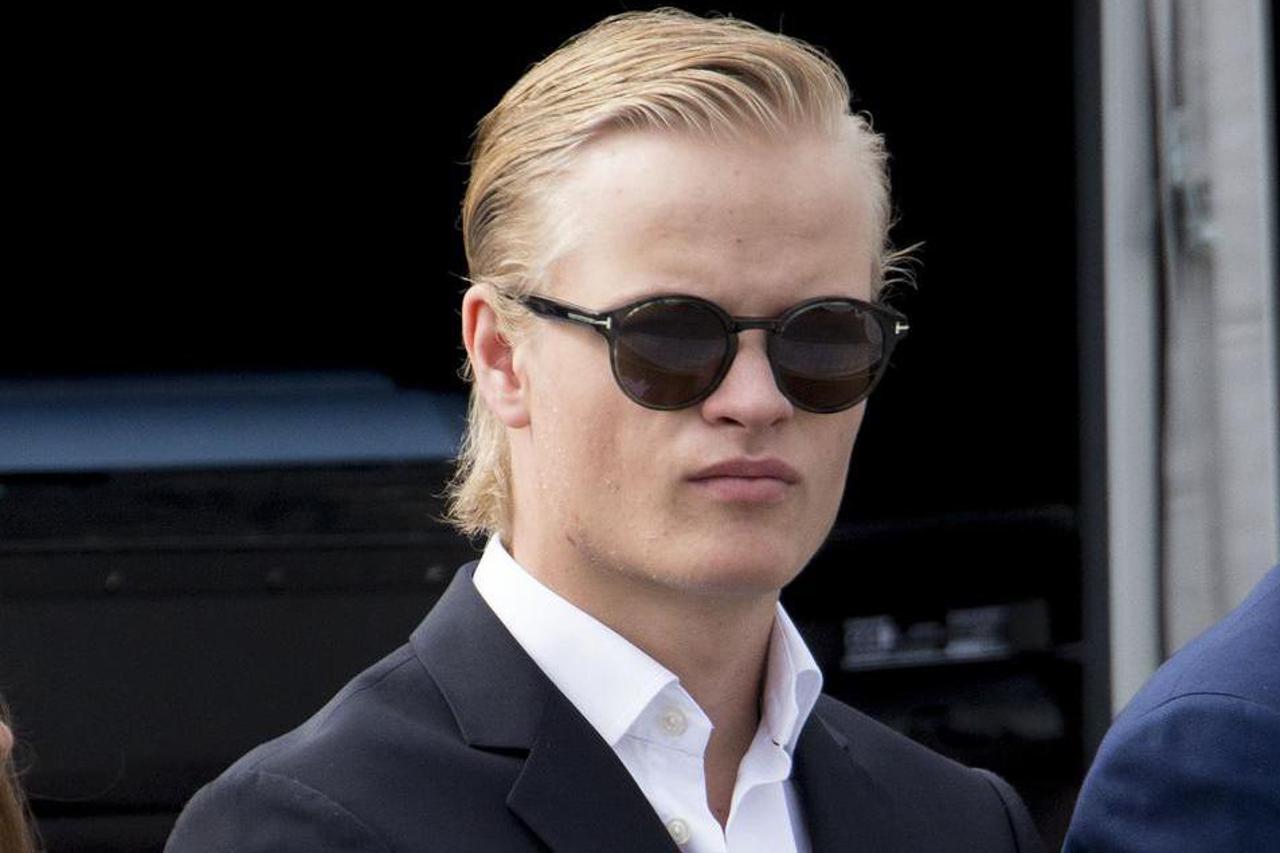 La famille royale de Norvège lors du jubilé des 25 ans de règne du roi Harald de Norvège à Trondheim