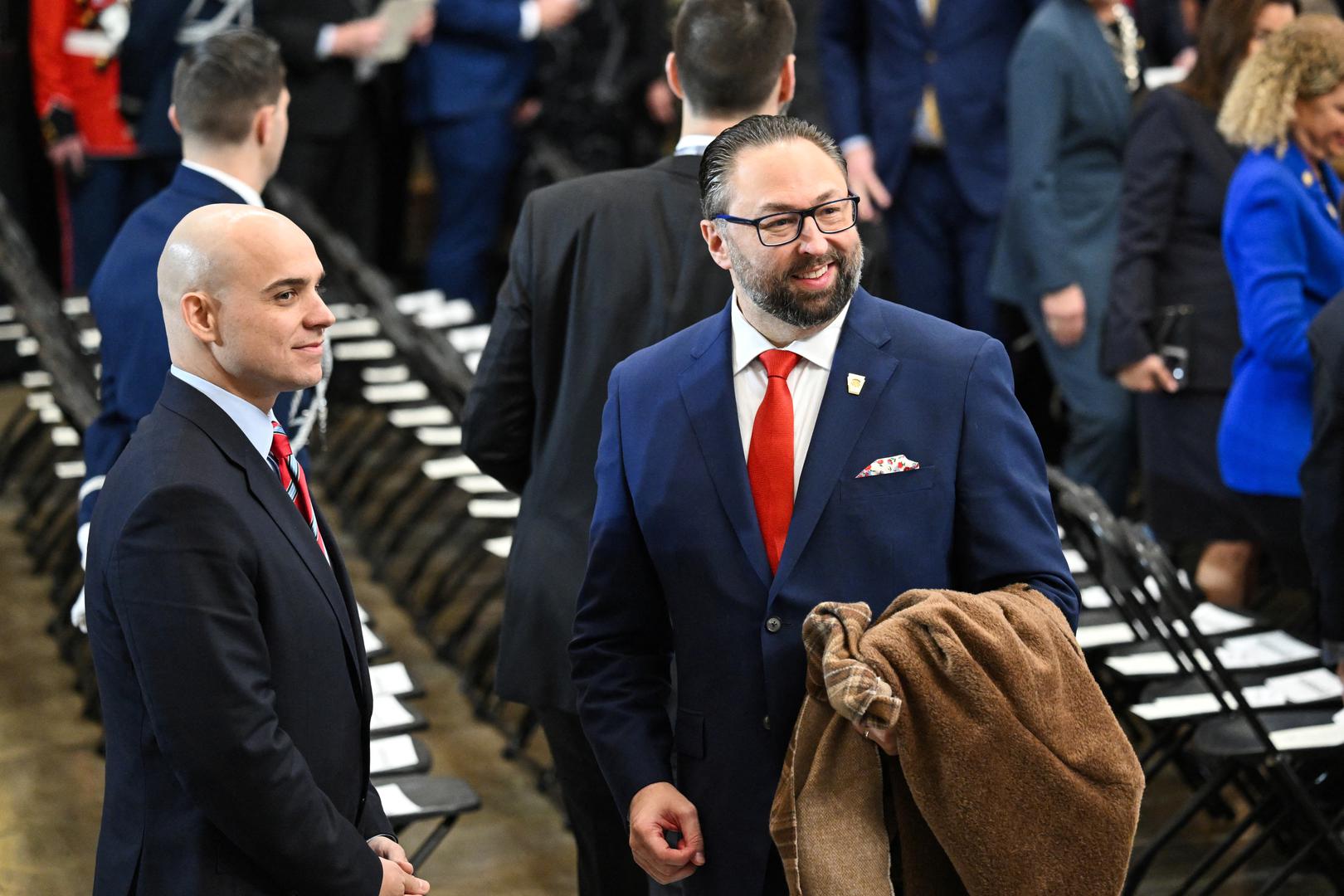 Jason Miller, advisor to US President-elect Donald Trump, arrives for the inauguration ceremony before Trump is sworn in as the 47th US President in the US Capitol Rotunda in Washington, DC, on January 20, 2025.     SAUL LOEB/Pool via REUTERS Photo: SAUL LOEB/REUTERS