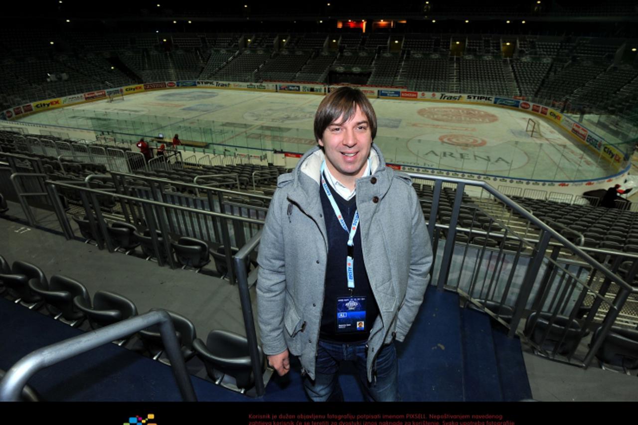 '21.01.2011., Zagreb - Arena Zagreb, Damir Gojanovic direktor hokejaskog kluba Medvescak.  Photo: Marko Lukunic/PIXSELL'