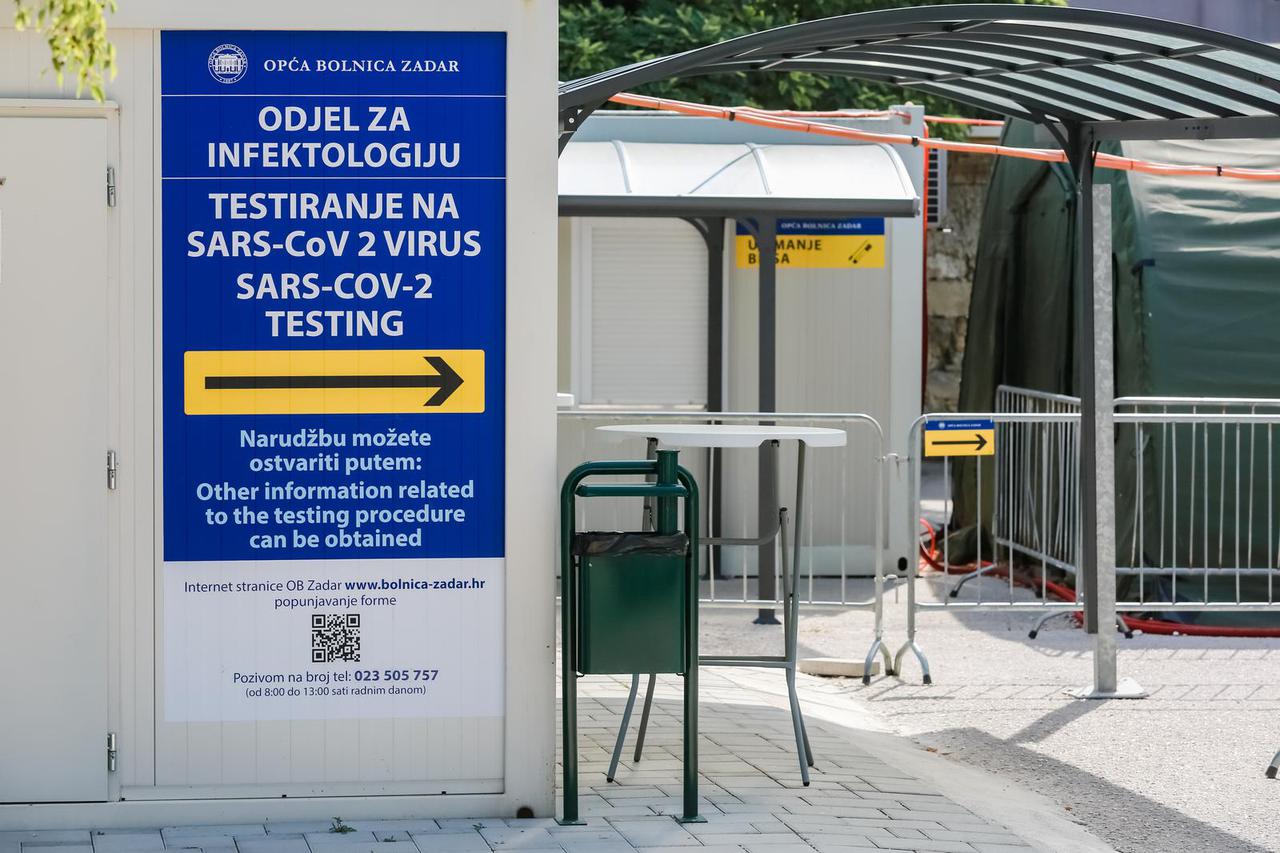 Na području Zadarske županije zabilježena su 72 nova slučaja zaraze koronavirusom