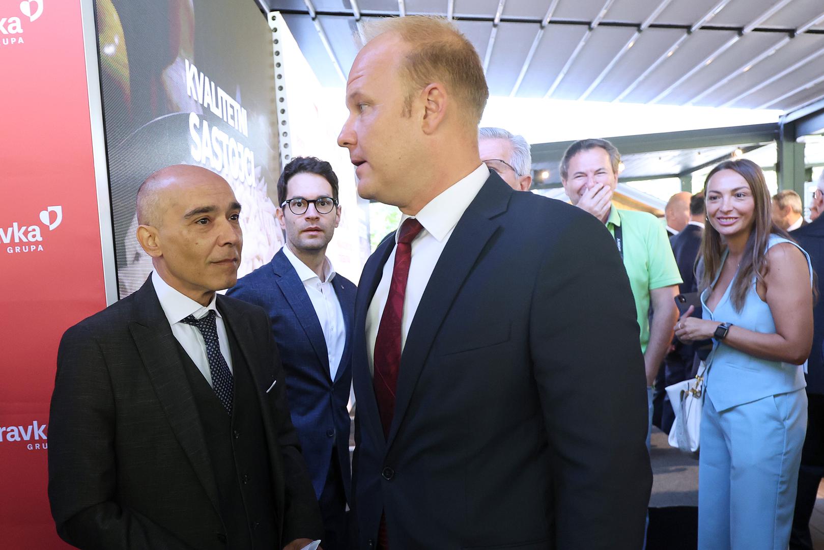 10.09.2024., Koprivnica - Konferencija "Hrvatska kakvu trebamo: Hrana kao geopoliticko i stratesko pitanje" odrzana je u Restoranu Stagelj. glavni urednik Poslovnog dnevnika Vladimir Nisevic, gradonacelnik Koprivnice Misel Jaksic Photo: Goran Stanzl/PIXSELL