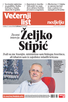 Večernji list naslovnica