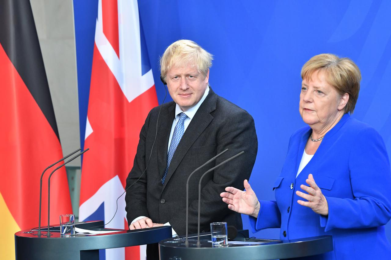 Boris Johnson i Angela Merkel