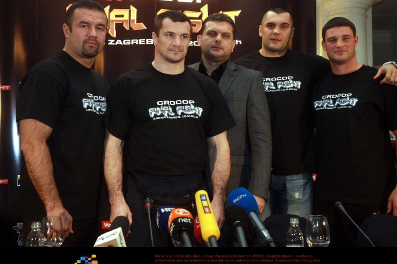 \'24.01.2012., Zagreb - U hotelu Sheraton odrzana konferencija za medije Mirka Filipovica. Dzevad Poturak, Orsat Zovko, Mjaden Brestovac, Igor Jurkovic .  Photo: Zarko Basic/PIXSELL\'