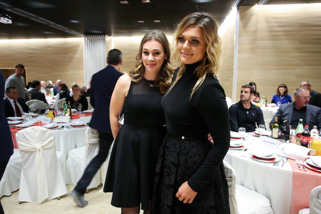 28.10.2016., Zagreb - U prostorijama Krasa na Ravnicama odrzana je gala atletska vecer i proglasenje najboljih atleticarki i atleticara. Sara Kolak, Sandra Perkovic. Photo: Petar Glebov/PIXSELL