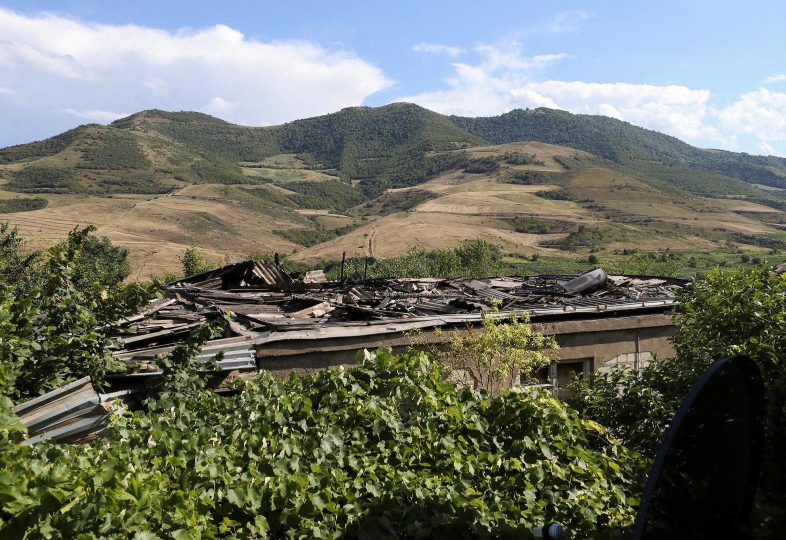 A view shows a house damaged by a recent shelling in armed clashes on the border between Azerbaijan and Armenia A view shows a house, which locals said was damaged during a recent shelling by Azerbaijani forces, in armed clashes on the border between Azerbaijan and Armenia, in the village of Aygepar, Tavush Province, Armenia July 15, 2020.  Hayk Baghdasaryan/Photolure via REUTERS ATTENTION EDITORS - THIS IMAGE WAS PROVIDED BY A THIRD PARTY. STRINGER
