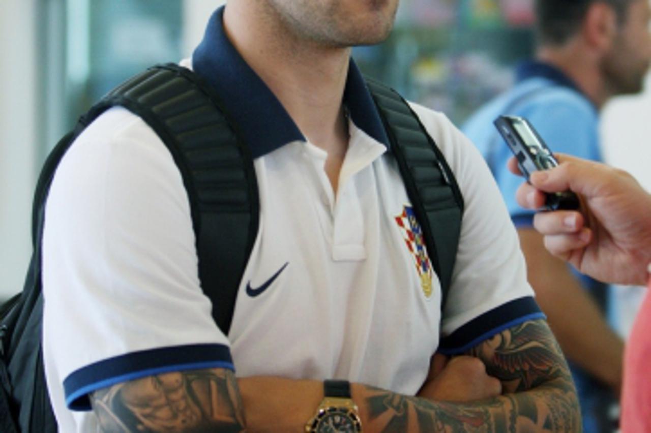 '15.06.2013., Zagreb - Hrvatska nogometna U-20 reprezentacija otputovala na svjetsko prvenstvo u Tursku. Marko Livaja.  Photo: Goran Jakus/PIXSELL'