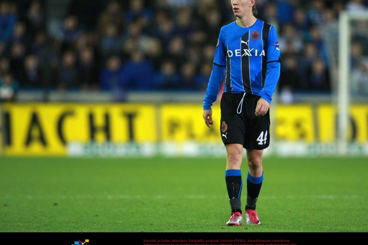\'04.11.2010., Brugge - Jan Breydel Stadion. Nogometna utakmica D skupine UEFA Europska Liga. Club Brugge - Dinamo Zagreb. Ivan Perisic. Photo: Sanjin Strukic/PIXSELL\'