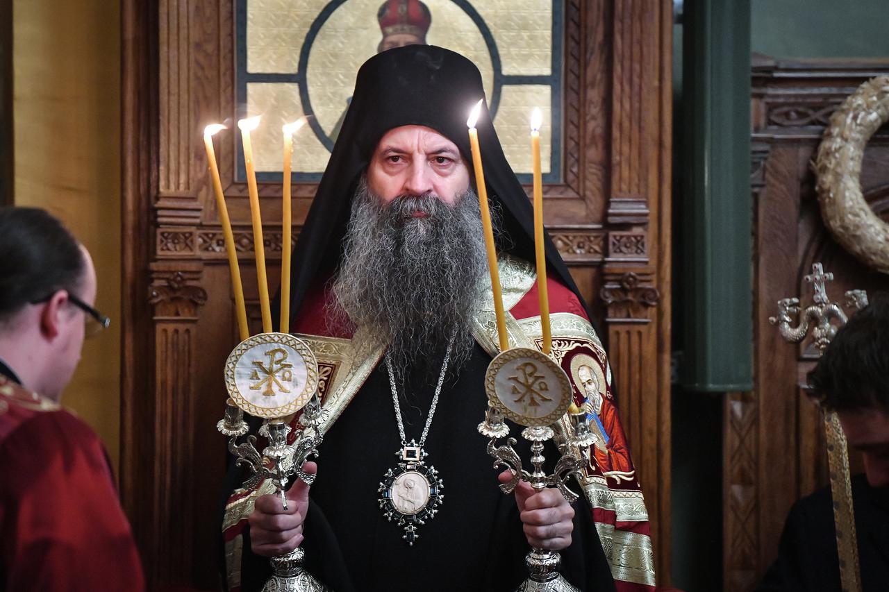 Pravoslavni vjernici proslavili Badnjak u crkvi sv. Preobraženja u Zagrebu