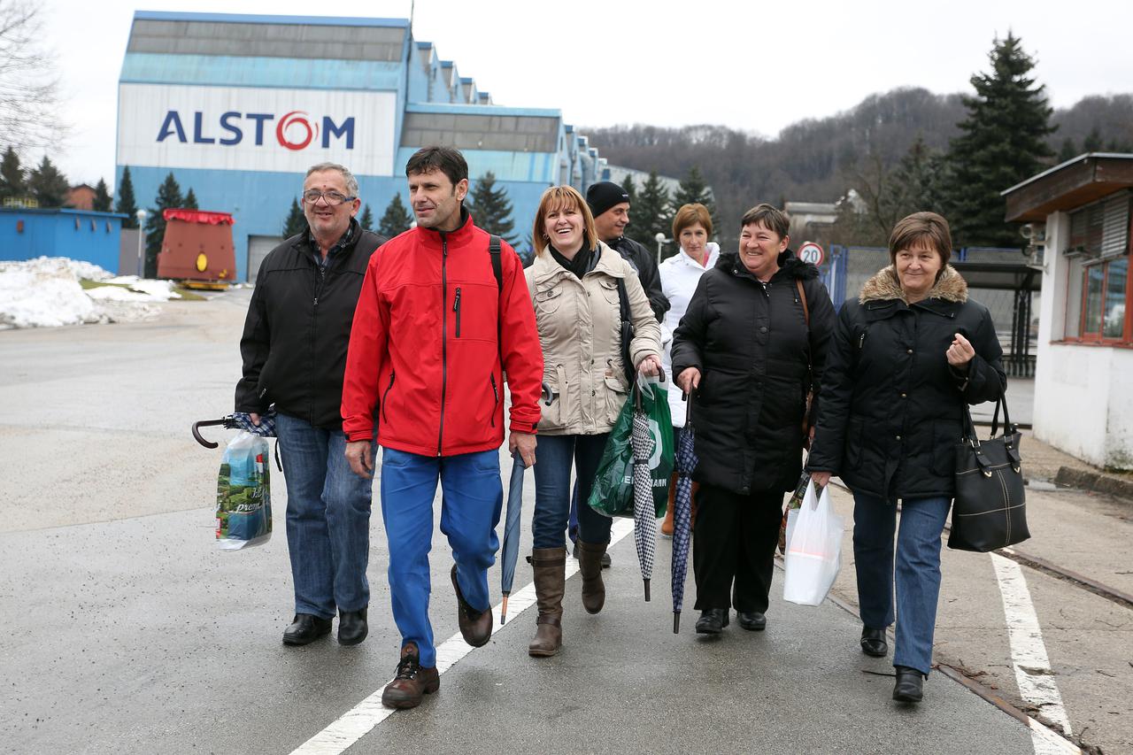 15.01.2016., Karlovac - Tvrtka General Electrics u cijem vlasnistvu je tvrtka Alstom Karlovac najavila je otkaze za 229 radnika u Karlovcu. Photo: Kristina Stedul Fabac/PIXSELL