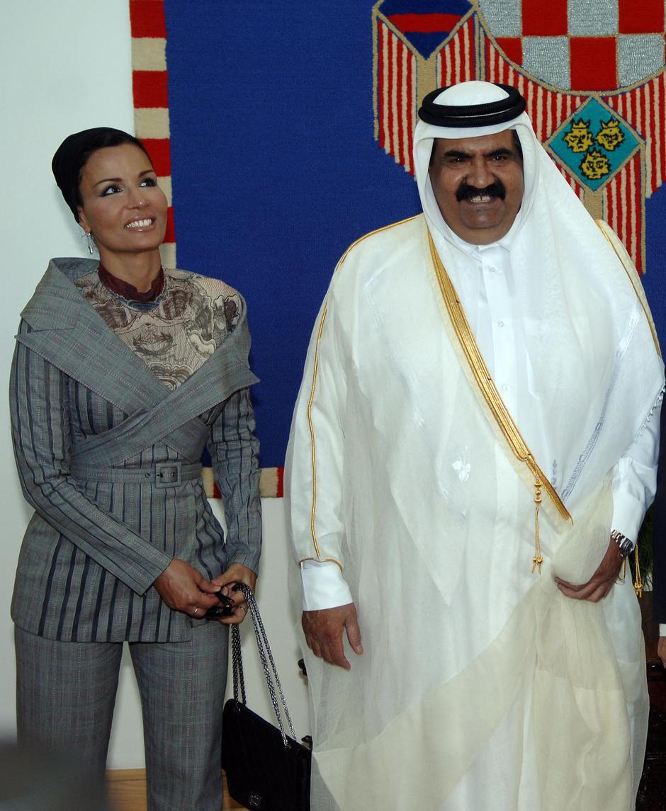 Šeik Hamad Bin kalifa al-Tani u Hrvatskoj sa suprugom Šeikom Mozah