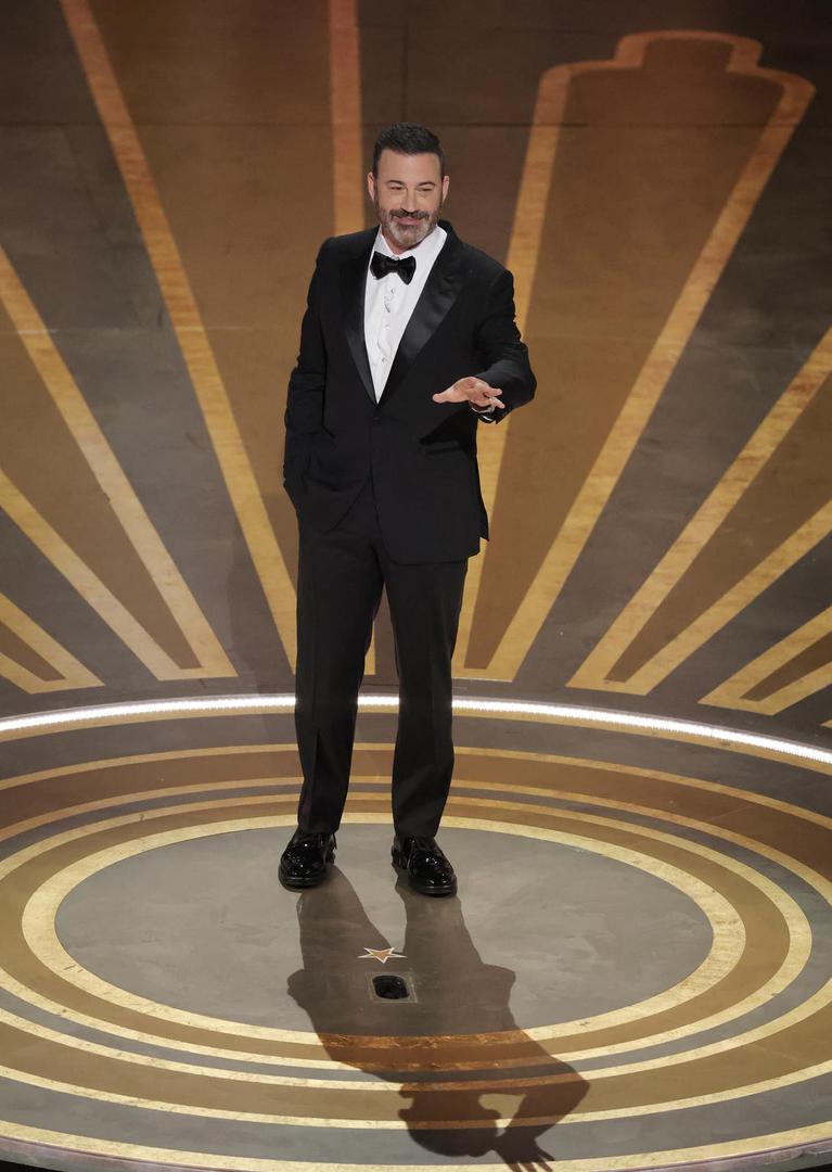 Jimmy Kimmel hosts the Oscars show at the 95th Academy Awards in Hollywood, Los Angeles, California, U.S., March 12, 2023. REUTERS/Carlos Barria Photo: CARLOS BARRIA/REUTERS