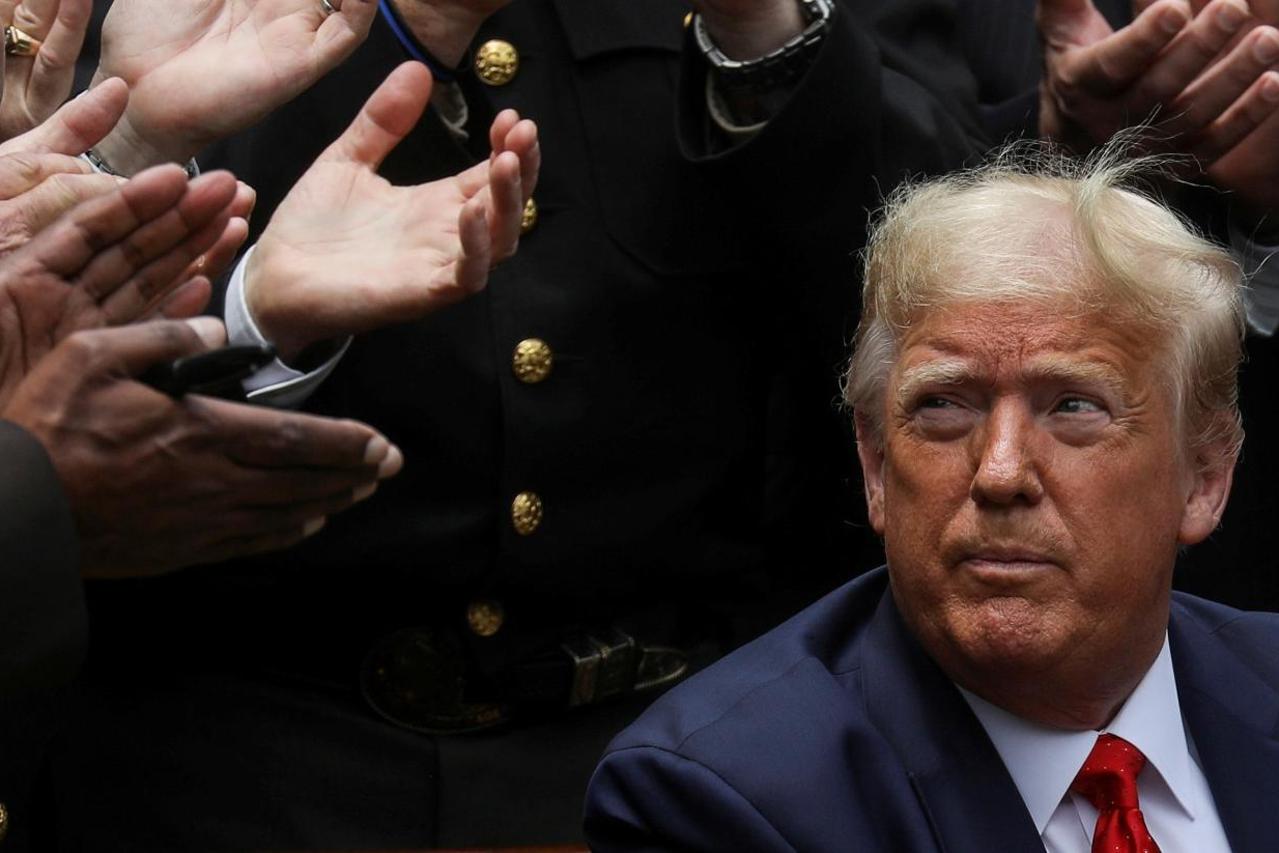 U.S. President Trump signs executive order on police reform at the White House in Washington
