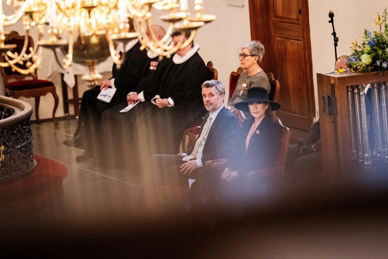 Denmark's Royal Couple participates in Ecumenical prayer service for Ukraine on the anniversary of the Russian invasion of Ukraine, in Copenhagen
