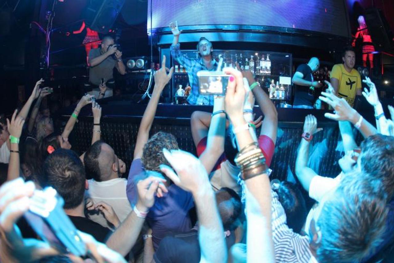'27.07.2011., Zrce, Pag - Tim Bergling, poznatiji pod imenom DJ Avicii, nastupio je u uzavreloj atmosferi kluba Aquarius.  Photo: Filip Brala/PIXSELL'