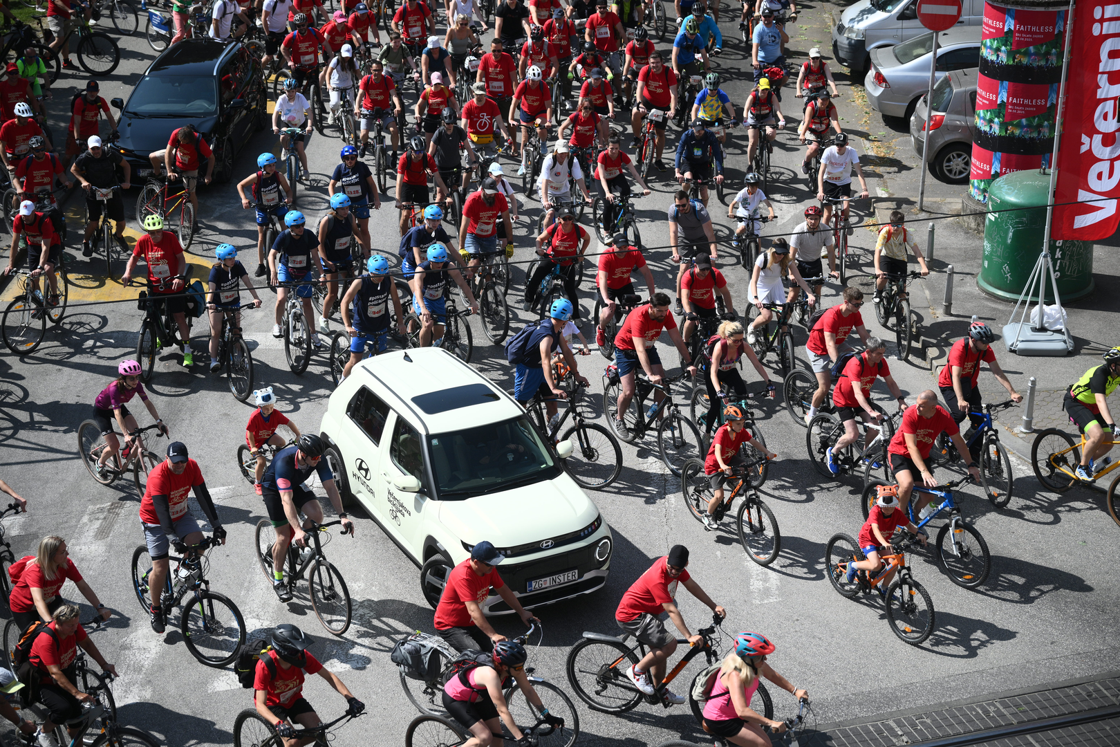 07.06.2025., Zagreb - Start 43. Vecernjakove biciklijade s Trga dr. Franje Tudjmana.  Photo: Davor Puklavec/PIXSELL