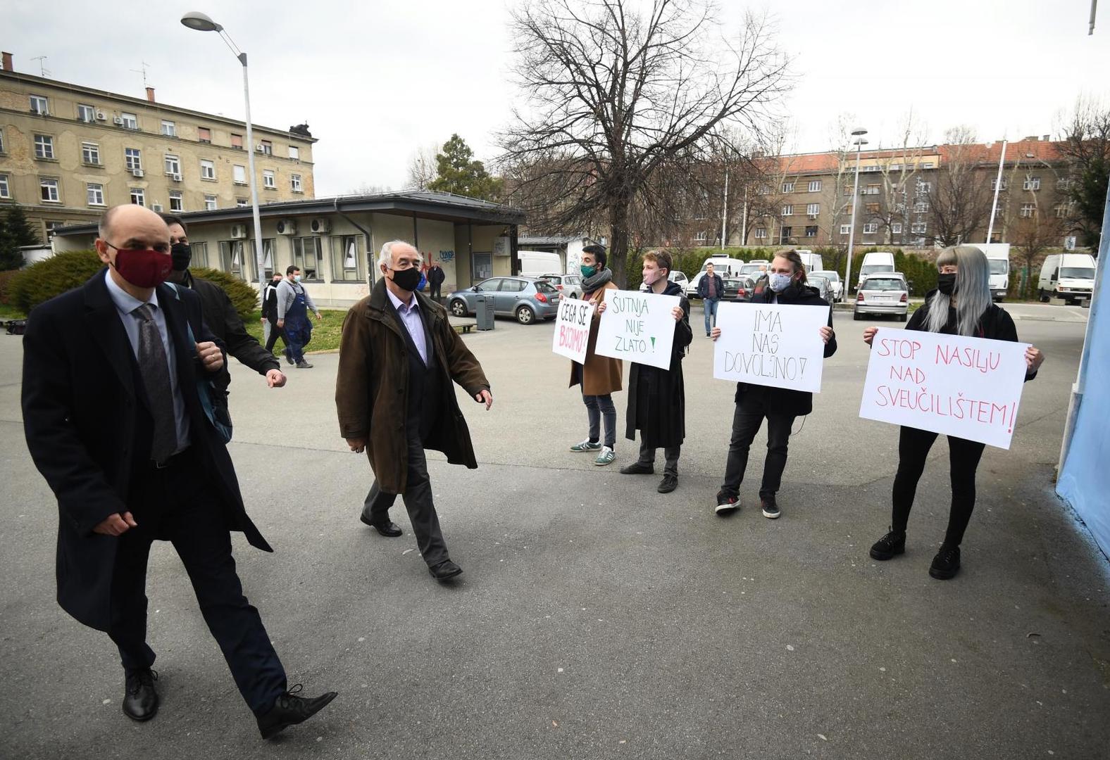 12.03.2021., Zagreb - Sastanak Senata Sveucilista u Zagrebu. Raspravljat ce o stanju na Sveucilistu, ali i potencijalnoj smjeni rektora Damra Borasa. Photo: Marko Lukunic/PIXSELL