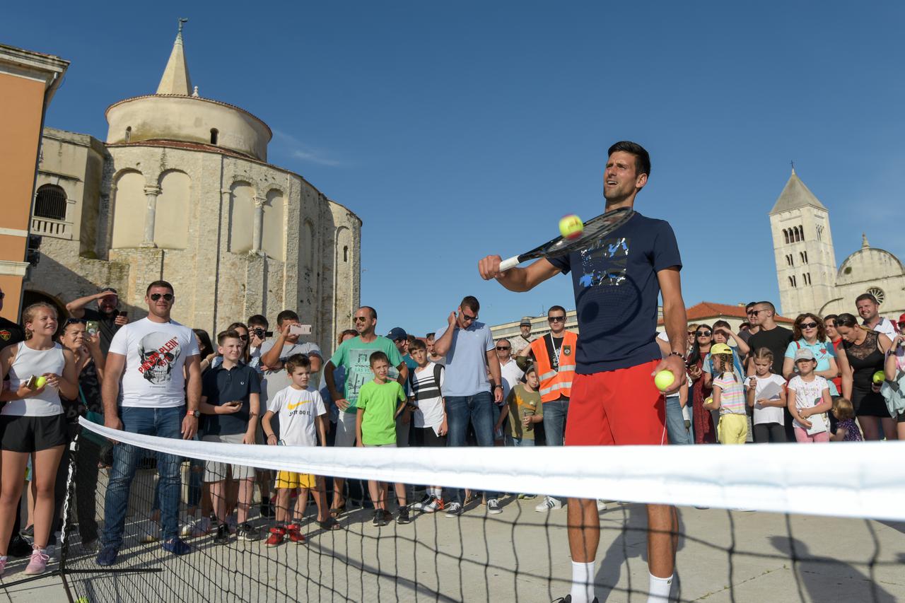 Kids' Day teniskog megaspektakla Adria Toura održan na zadarskom Forumu
