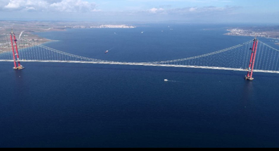 Most 1915 Çanakkale koji povezuje Europu i Aziju preko morskog tjesnaca Dardaneli
