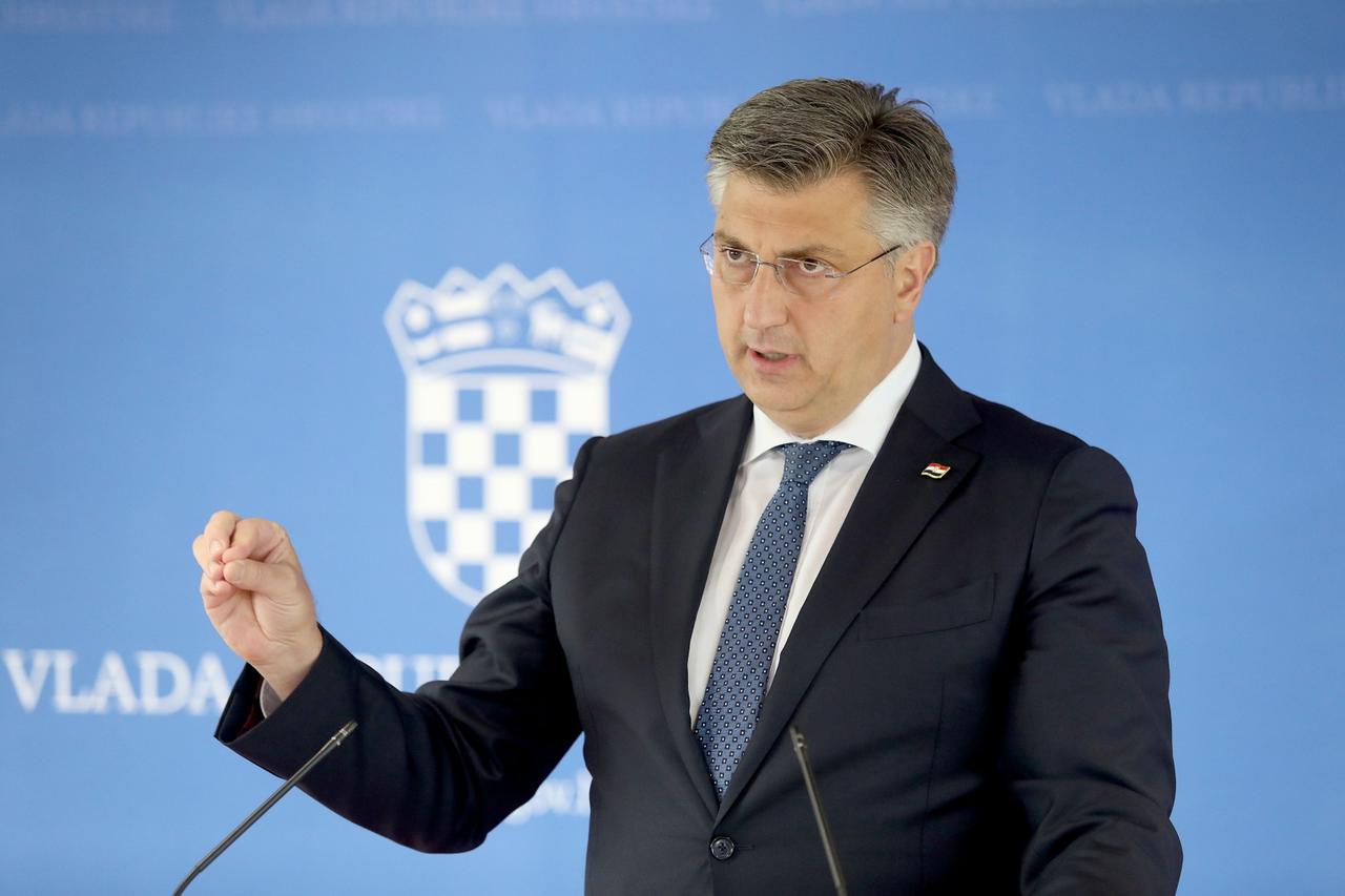 Nakon sjednice Vlade premijer Andrej Plenković održao je konferenciju za medije