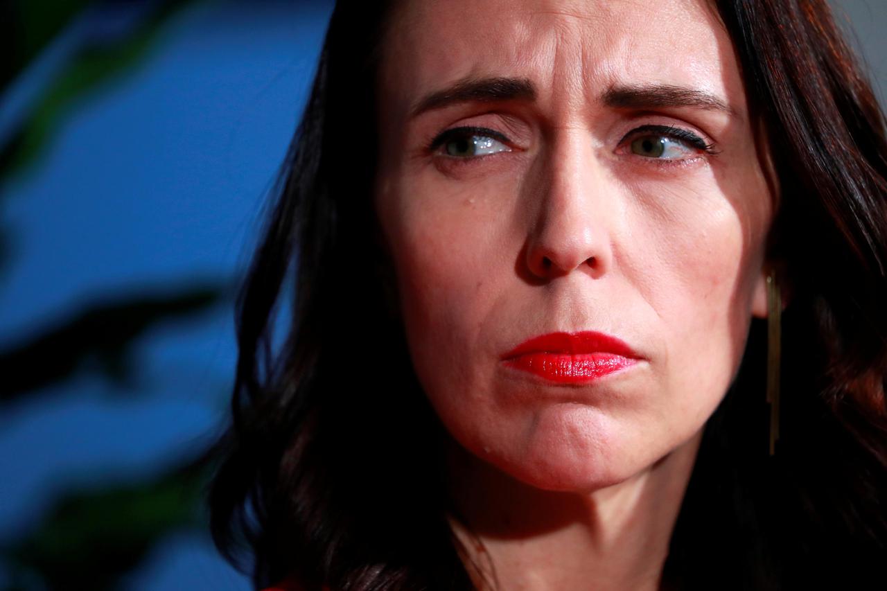 FILE PHOTO: New Zealand's Prime Minister Jacinda Ardern holds a news conference on the sidelines during the 2019 United Nations Climate Action Summit at U.N. headquarters in New York City, New York, U.S.