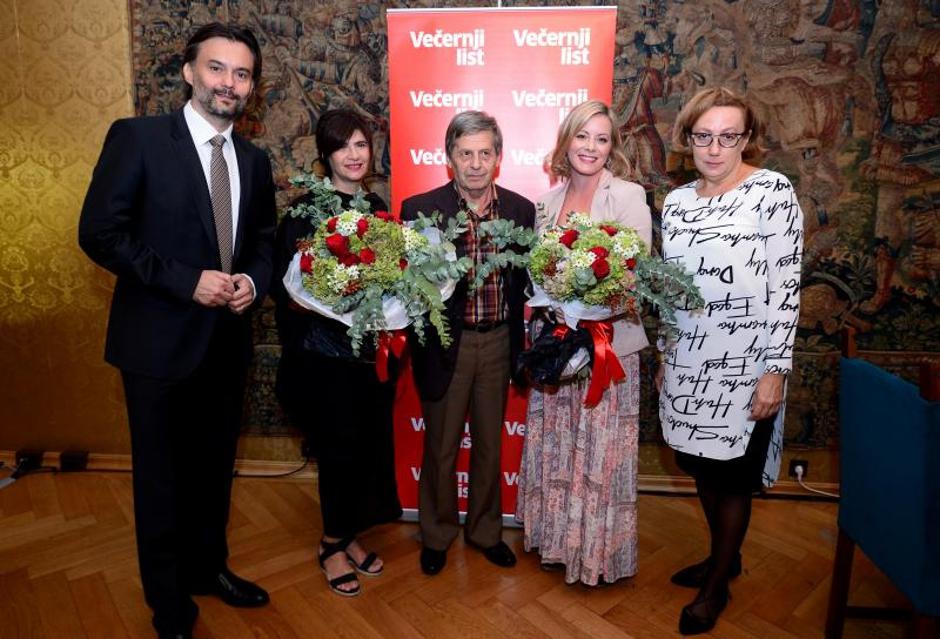 Večernjakova kratka priča. Drazen Klaric, dobitnici Julijana Matanovic, Stjepan Tomas, Korana Serdarevic, Bojana Radovic