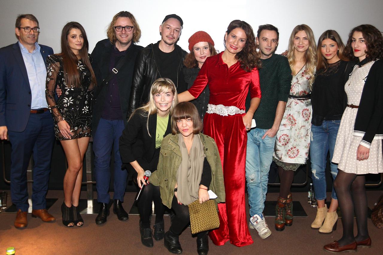 17.11.2014., Zagreb - Konferencija za medije Smart Fashion Week Zagreb u CineStaru Arena. Petra Frkovic, Iggy Popovic, Monika Sablic, Sarah Josipovic, Simone Manojlovic, Ivana Popovic.  Photo: Zeljko Lukunic/PIXSELL