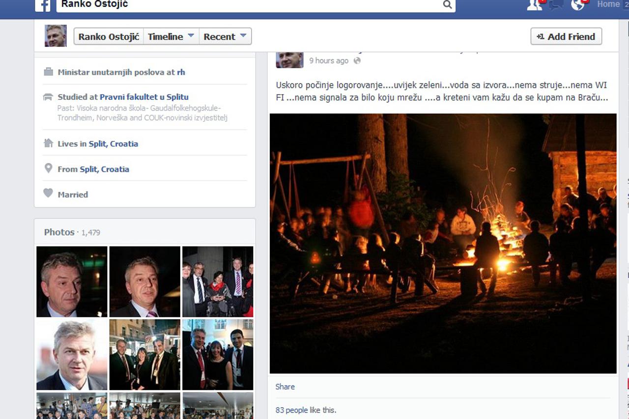 Ranko Ostojić na Facebooku