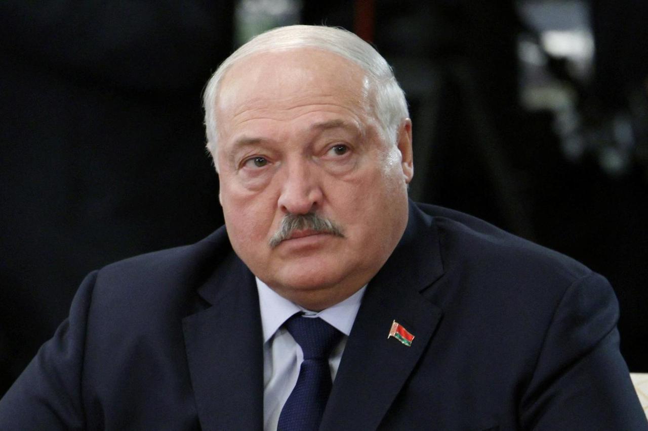 Belarusian President Alexander Lukashenko attends an informal meeting of CIS leaders in Leningrad Region