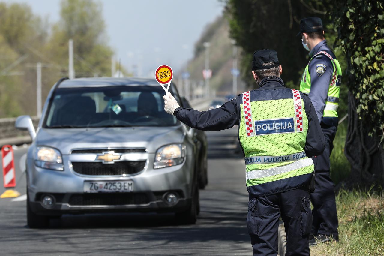 Policija provjerava građane na ulasku u Zagreb