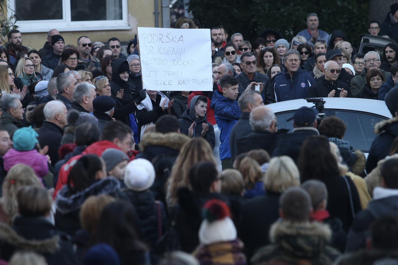 Prosvjed u Metkoviću
