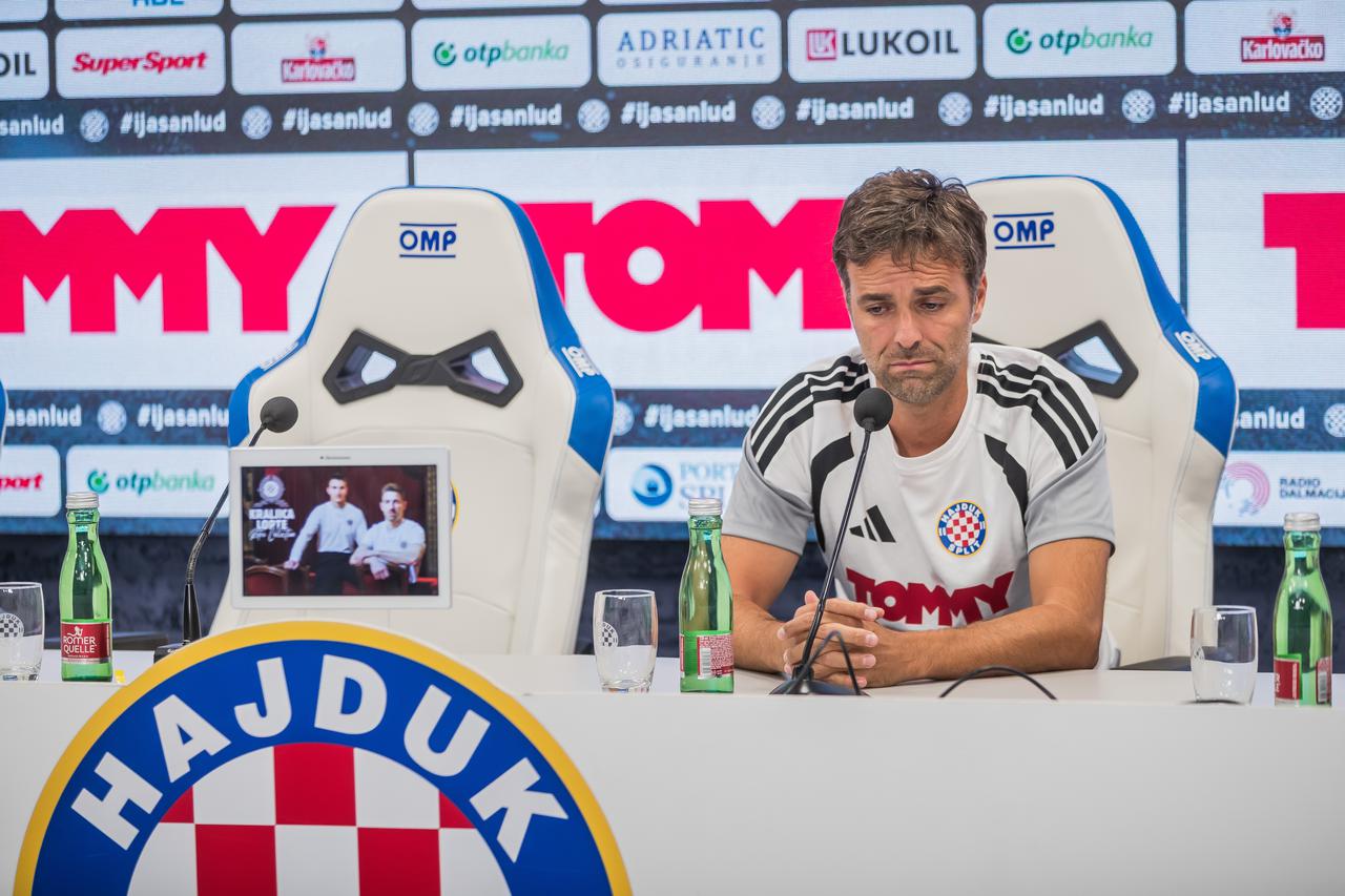 Split: Konferencija za medije HNK Hajduk uoči sutrašnje utakmice s Pafosom