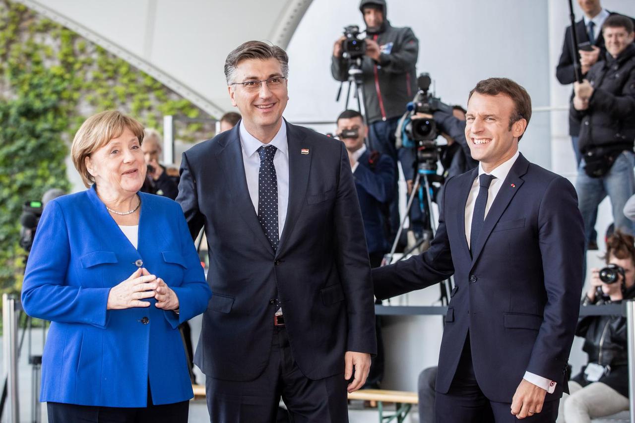 Andrej Plenković, Angela Merkel
