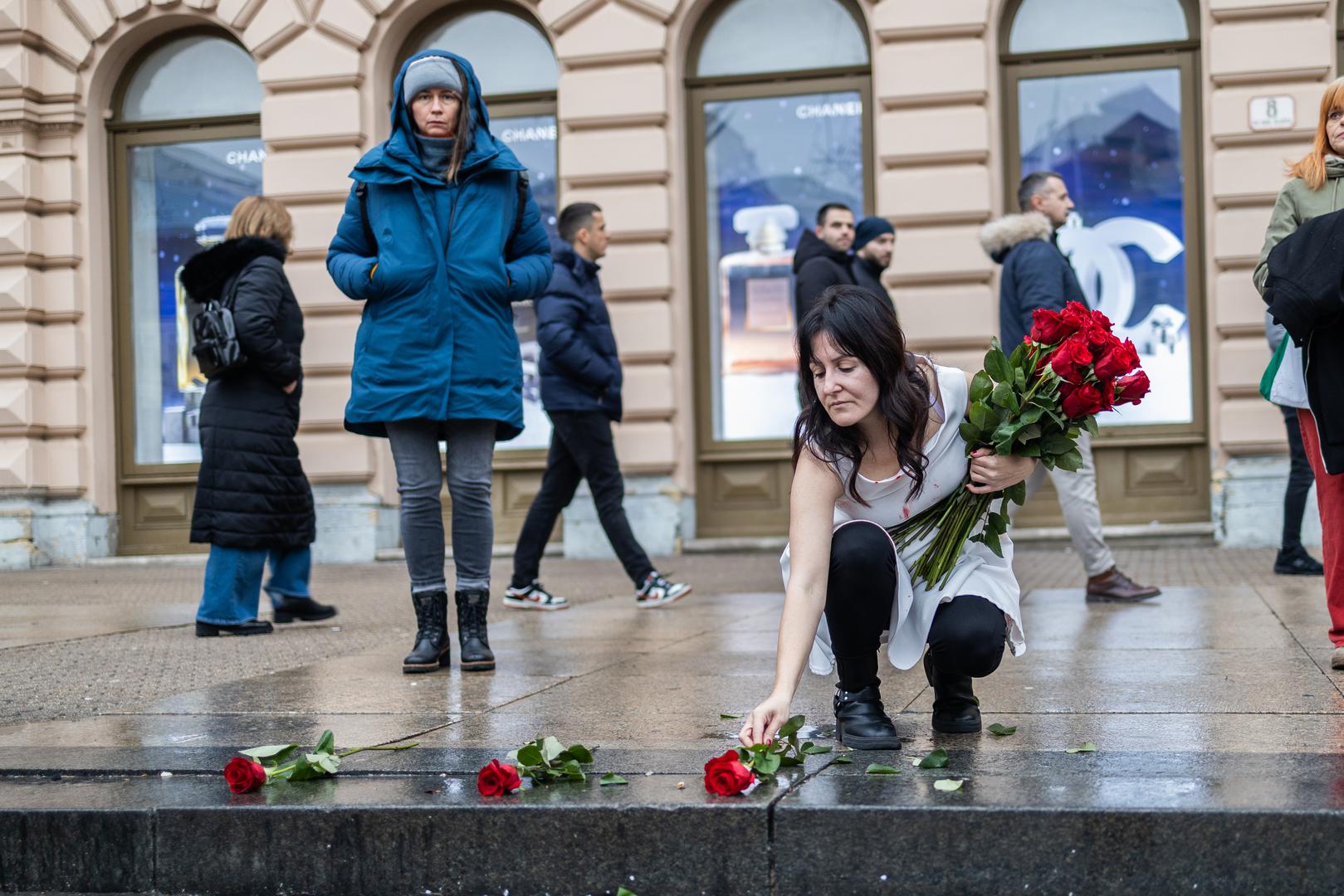 06.12.2025., Zagreb: Treca godisnjica performansa Tiha misa umjetnice Arijane Lekic-Fridrih, ujedno i posljednja Tiha misa u javnom prostoru Photo: Mia Slafhauzer/PIXSELL
