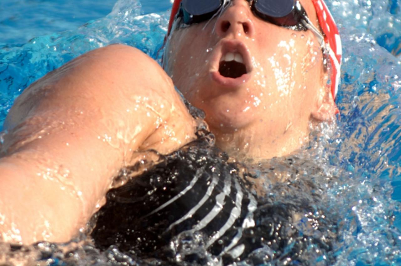 'sport.......zagreb.......06.06.2009. bazten na salati - plivacki madjunarodni miting zlatni medvjed - sanja jovanovic - hrvatska  Photo: Renato Brandjolica/vecernji list'