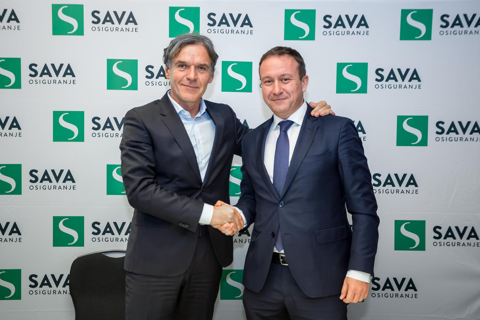 David Kastelic, predsjednik Uprave Sava osiguranja i Žarko Fatović, budući direktor Sava osiguranja, d.d. – Podružnica Hrvatska