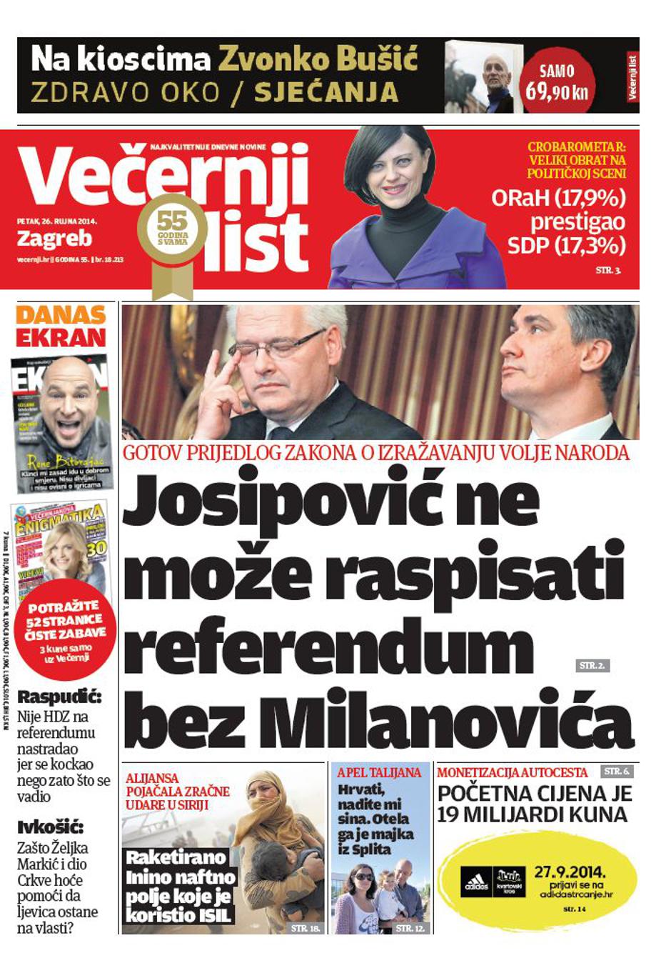 Naslovnica 26.09.2014.