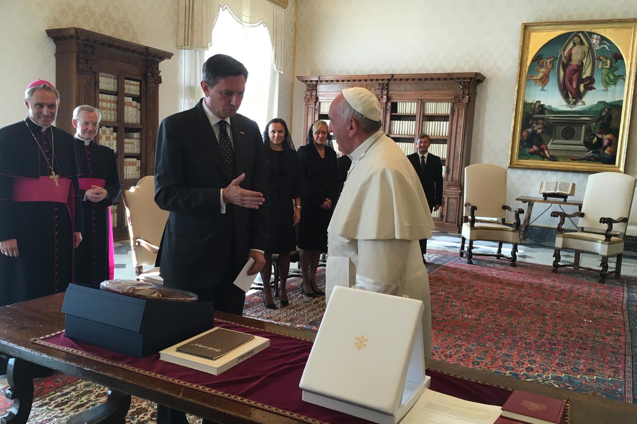 Papa Franjo i slovenski predsjednik Burut Bahor