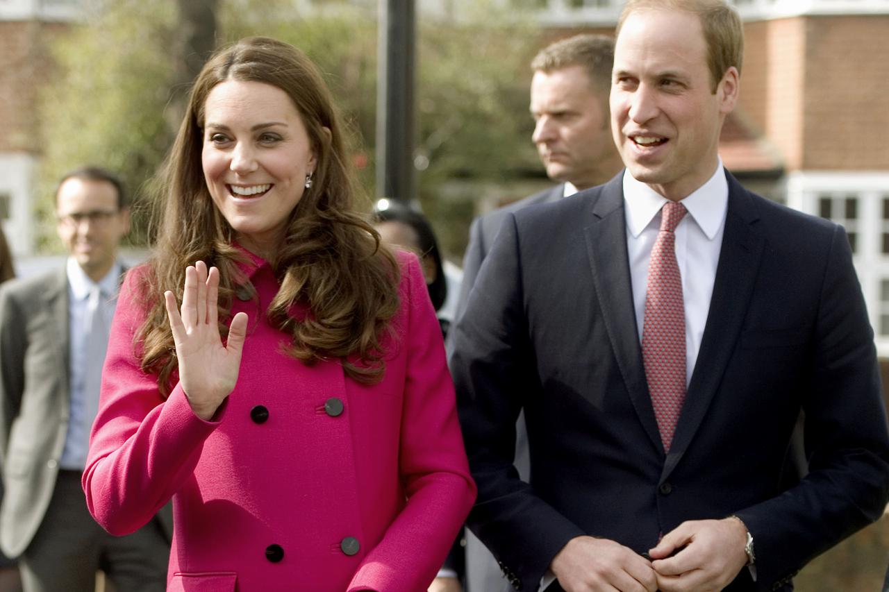 Royal visit to south LondonThe Duke and Duchess of Cambridge arrive for their visit to the XLP community bus and the XLP mobile recording studio on the Hazel Grove Estate, Sydenham, London.Anthony Devlin Photo: 