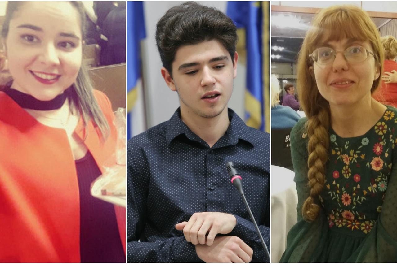 Mija Rakarić, Fran Markulin i Marina Mesek