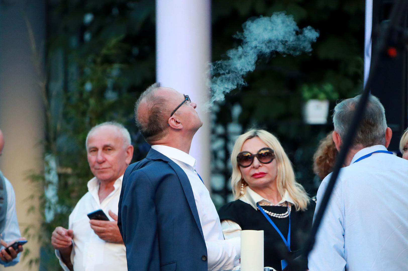 05.07.2020., Zagreb - Docek izbornih rezultata u stozeru HDZ-a u Arheoloskom muzeju. Gordan Grlic Radman Photo: Sanjin Strukic/PIXSELL