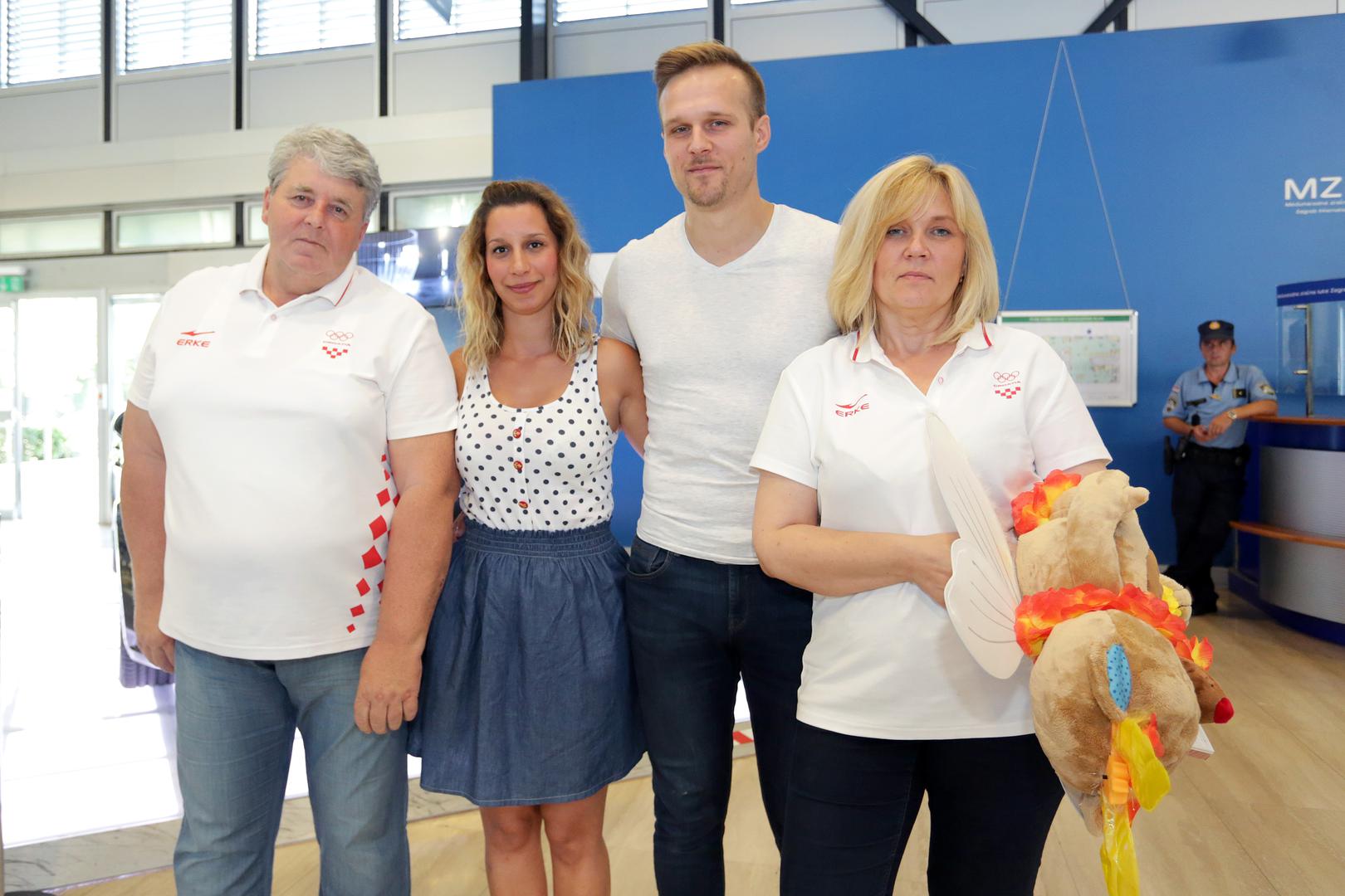 20.08.2016., Zagreb - U Medjunarodnu Zracnu luku Zagreb sletjeli su sportasi koji su nizali uspjehe na Olimpijskim igrama u Riu. "nPhoto: Luka Stanzl/PIXSELL 