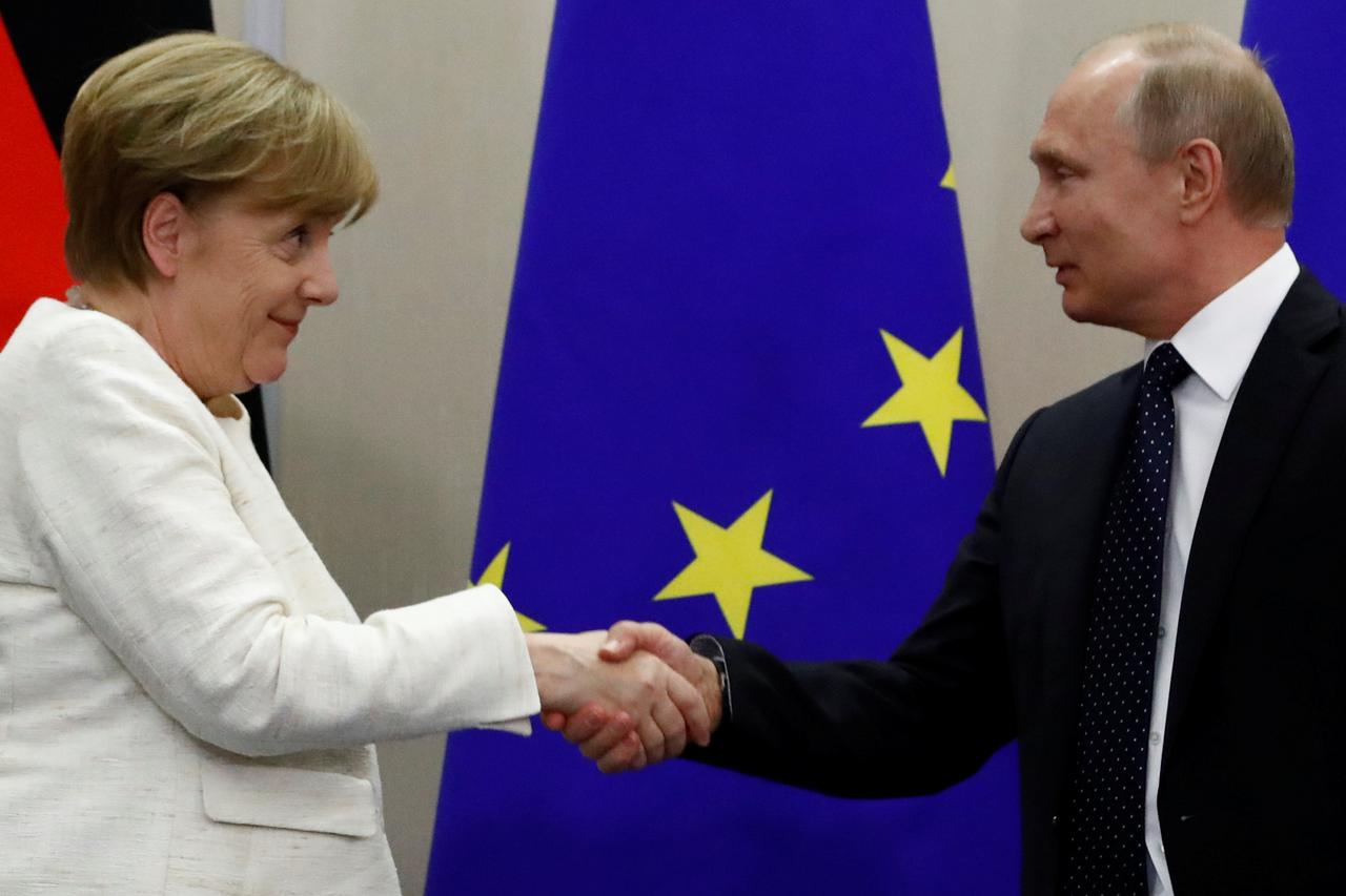 Angela Merkel i Vladimir Putin