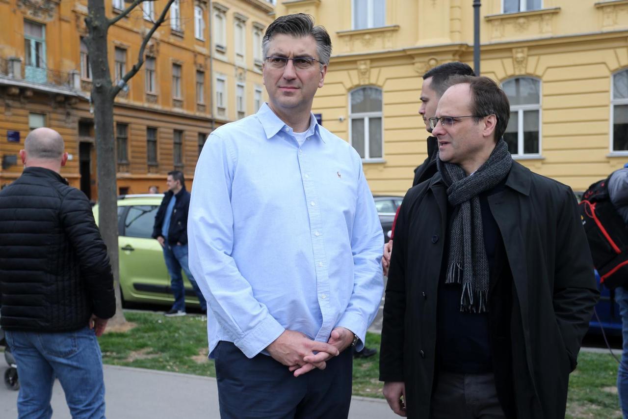 Plenković na prosvjedu