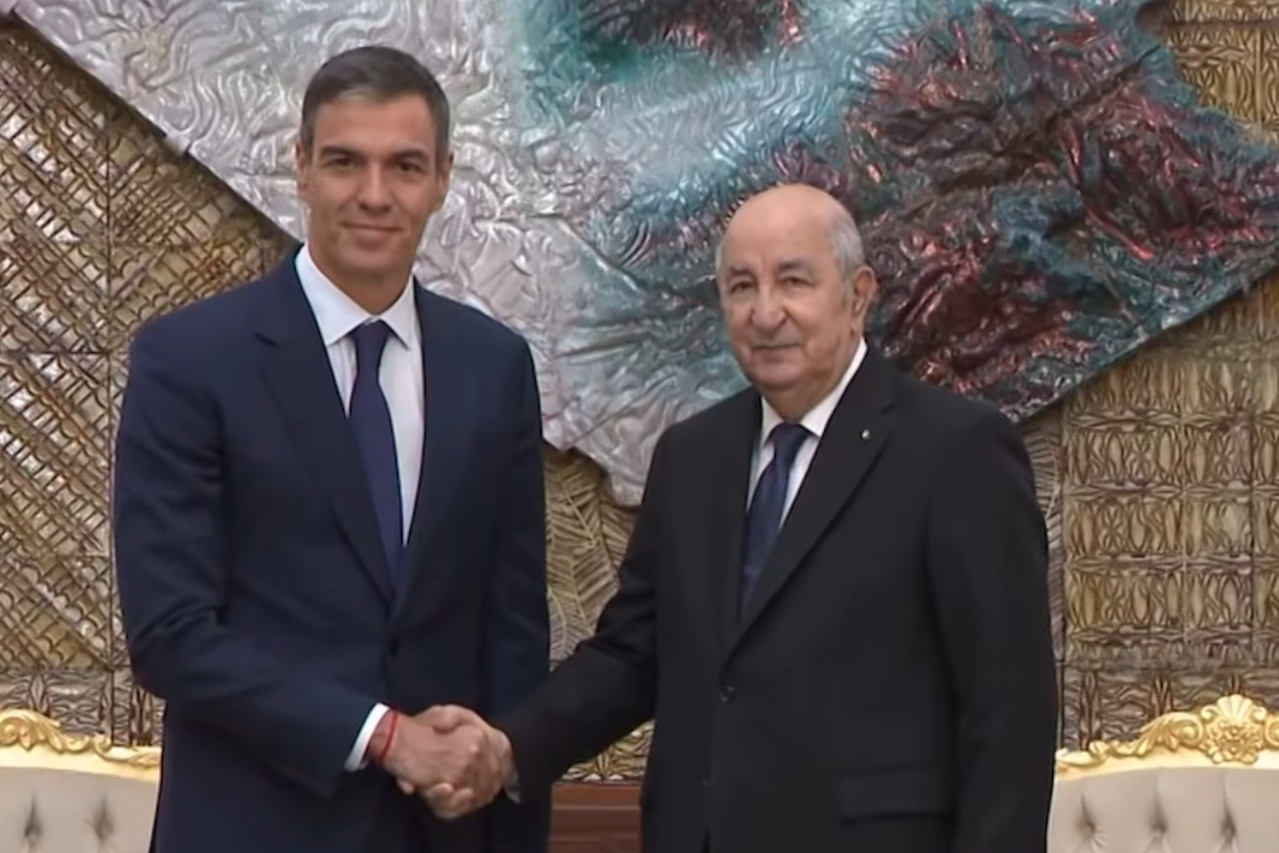 Tebboune i Pedro Sánchez