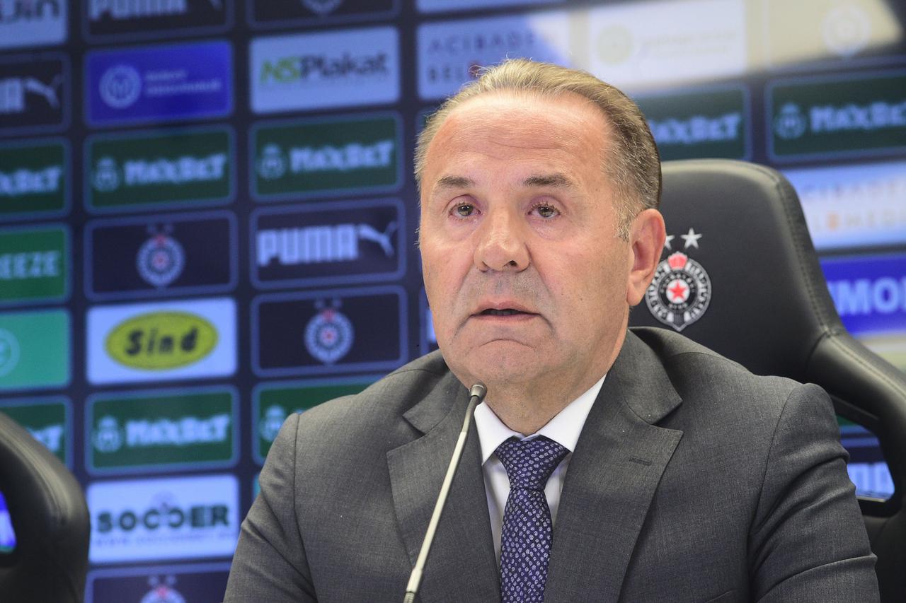 Beograd: Konferencija za medije članova privremenog organa koji će voditi FK Partizan
