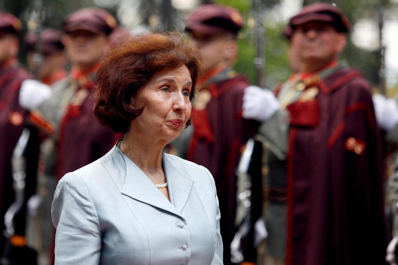 President-elect of North Macedonia Gordana Siljanovska-Davkova attends her inauguration ceremony in Skopje